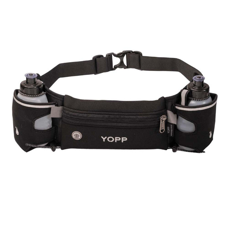 Cinto de Hidratação Neoprene com 2 Squeezes Preto