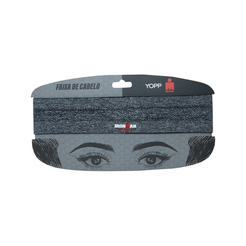 Faixa de Cabelo Ironman Brasil Cinza